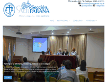 Tablet Screenshot of caerparana.org.ar